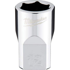 Milwaukee Tool - Hand Sockets Drive Size (Inch): 3/8 Size (mm): 12.0000 - Exact Tooling