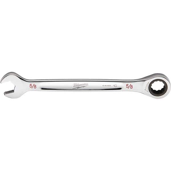 Milwaukee Tool - Combination Wrenches; Type: Combination Wrench ; Tool Type: Ratcheting ; Size (Inch): 5/8 ; Number of Points: 12 ; Finish/Coating: Steel ; Material: Steel - Exact Tooling