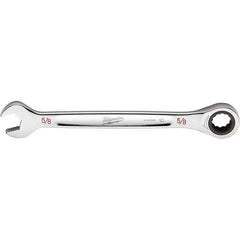Milwaukee Tool - Combination Wrenches; Type: Combination Wrench ; Tool Type: Ratcheting ; Size (Inch): 5/8 ; Number of Points: 12 ; Finish/Coating: Steel ; Material: Steel - Exact Tooling