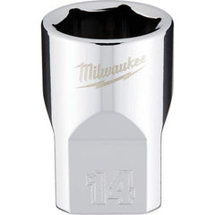 Milwaukee Tool - Hand Sockets Drive Size (Inch): 3/8 Size (mm): 14.0000 - Exact Tooling