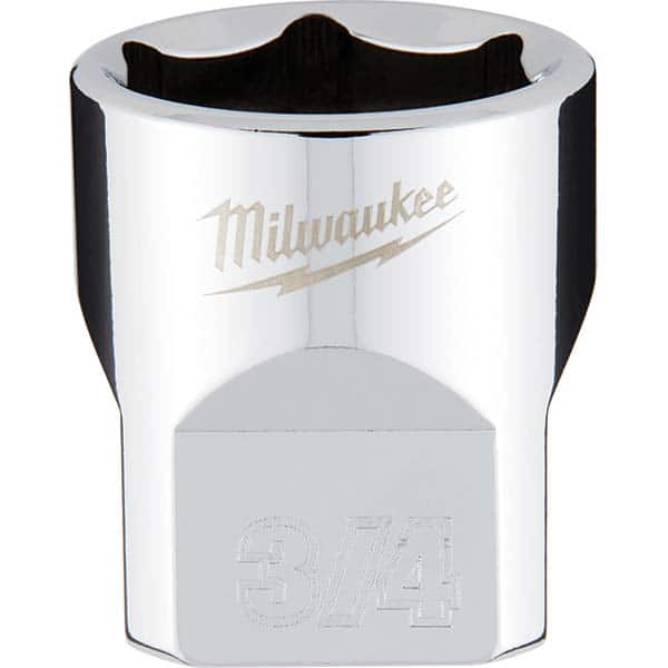 Milwaukee Tool - Hand Sockets Drive Size (Inch): 3/8 Size (Inch): 3/4 - Exact Tooling