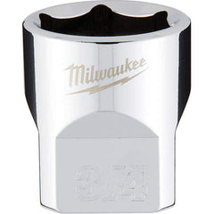 Milwaukee Tool - Hand Sockets Drive Size (Inch): 3/8 Size (Inch): 3/4 - Exact Tooling