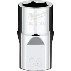 Milwaukee Tool - Hand Sockets Drive Size (Inch): 1/2 Size (mm): 14.0000 - Exact Tooling