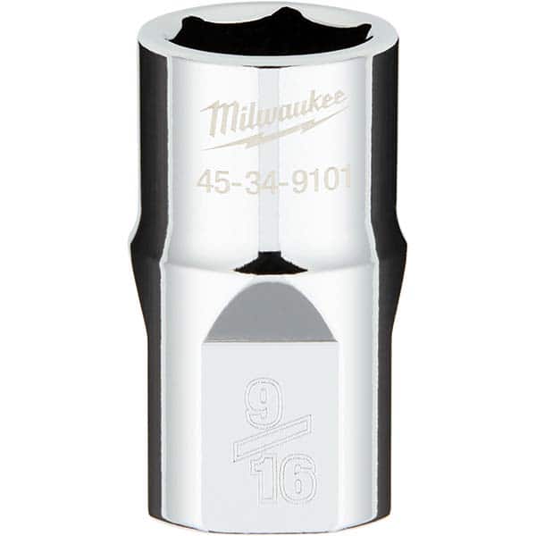 Milwaukee Tool - Hand Sockets Drive Size (Inch): 1/2 Size (Inch): 9/16 - Exact Tooling