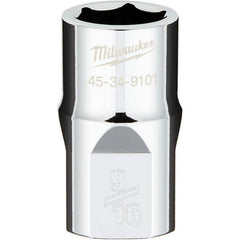 Milwaukee Tool - Hand Sockets Drive Size (Inch): 1/2 Size (Inch): 9/16 - Exact Tooling
