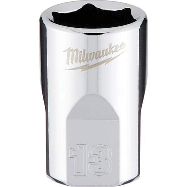 Milwaukee Tool - Hand Sockets Drive Size (Inch): 3/8 Size (mm): 13.0000 - Exact Tooling