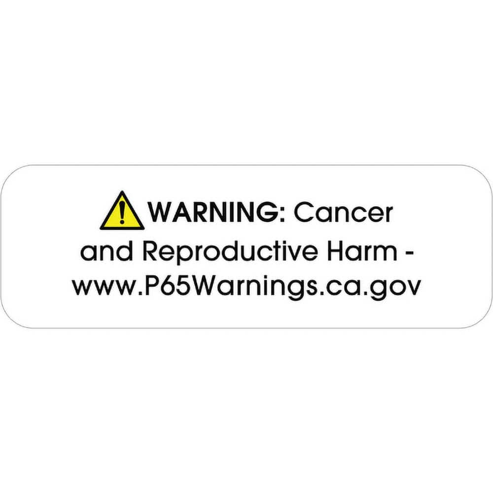 Tape Logic - Labels, Ribbons & Tapes Type: Warning Labels Color: White - Exact Tooling