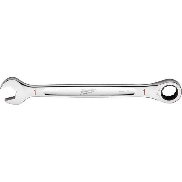 Milwaukee Tool - Combination Wrenches; Type: Combination Wrench ; Tool Type: Ratcheting ; Size (Inch): 1 ; Number of Points: 12 ; Finish/Coating: Steel ; Material: Steel - Exact Tooling