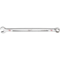 Milwaukee Tool - Combination Wrenches; Type: Combination Wrench ; Tool Type: SAE ; Size (Inch): 1/4 ; Number of Points: 12 ; Finish/Coating: Steel ; Material: Steel - Exact Tooling