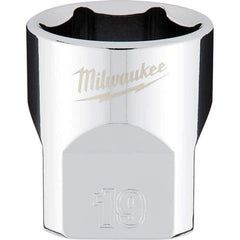 Milwaukee Tool - Hand Sockets Drive Size (Inch): 3/8 Size (mm): 19.0000 - Exact Tooling