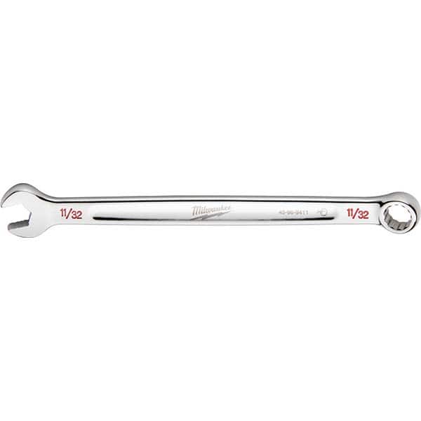 Milwaukee Tool - Combination Wrenches; Type: Combination Wrench ; Tool Type: SAE ; Size (Inch): 11/32 ; Number of Points: 12 ; Finish/Coating: Steel ; Material: Steel - Exact Tooling