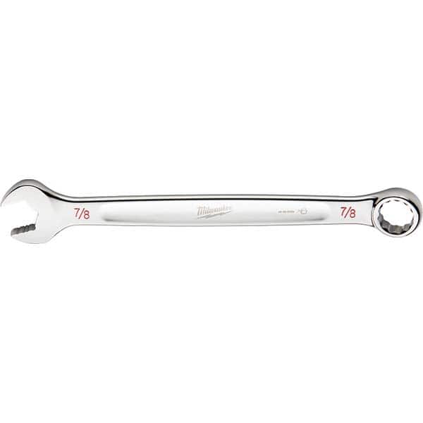 Milwaukee Tool - Combination Wrenches; Type: Combination Wrench ; Tool Type: SAE ; Size (Inch): 7/8 ; Number of Points: 12 ; Finish/Coating: Steel ; Material: Steel - Exact Tooling