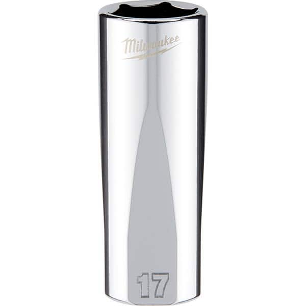 Milwaukee Tool - Hand Sockets Drive Size (Inch): 3/8 Size (mm): 17.0000 - Exact Tooling