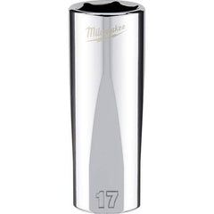 Milwaukee Tool - Hand Sockets Drive Size (Inch): 3/8 Size (mm): 17.0000 - Exact Tooling