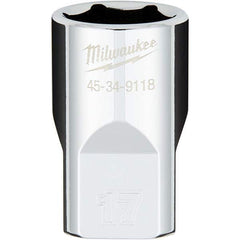 Milwaukee Tool - Hand Sockets Drive Size (Inch): 1/2 Size (mm): 17.0000 - Exact Tooling