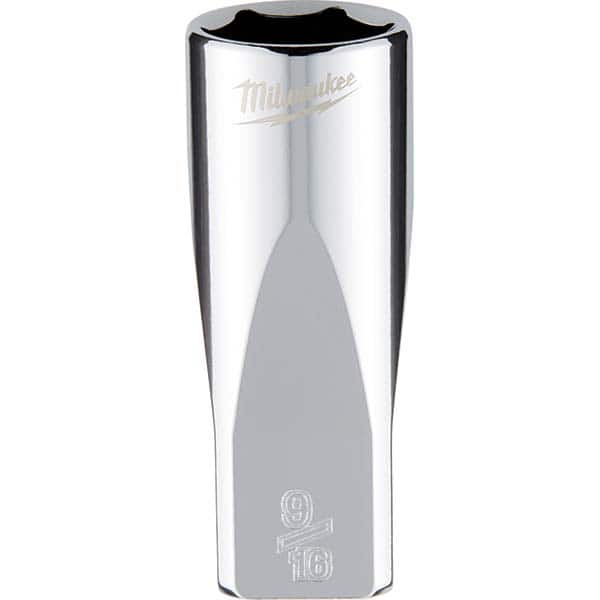 Milwaukee Tool - Hand Sockets Drive Size (Inch): 1/4 Size (Inch): 9/16 - Exact Tooling