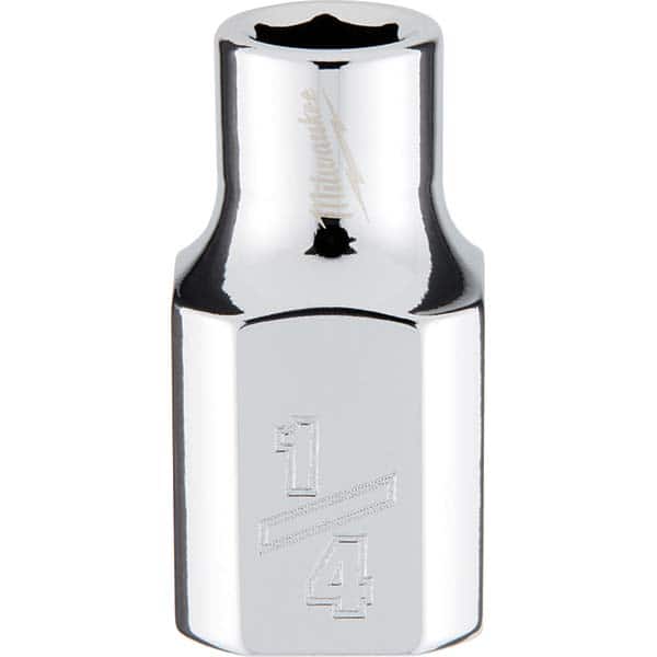 Milwaukee Tool - Hand Sockets Drive Size (Inch): 3/8 Size (Inch): 1/4 - Exact Tooling