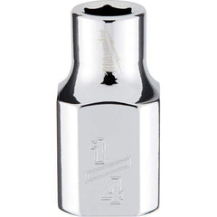 Milwaukee Tool - Hand Sockets Drive Size (Inch): 3/8 Size (Inch): 1/4 - Exact Tooling