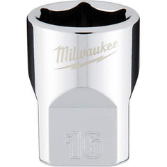 Milwaukee Tool - Hand Sockets Drive Size (Inch): 3/8 Size (mm): 16.0000 - Exact Tooling