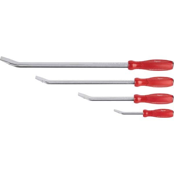 Milwaukee Tool - Pry Bar Sets Type: Pry Bar Set Number of Pieces: 4.000 - Exact Tooling
