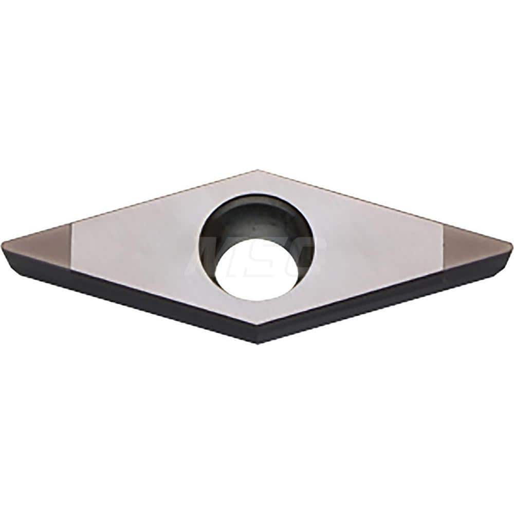 Kyocera VCGW 151505T00315ME KBN05M Grade CBN, 7 Degree, Diamond, Positive Rake Angle, Neutral Turning Insert for Continuous and Finishing-Medium in (H) Hardened Materials