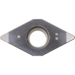 Kyocera DCMW 3253S00435MET KBN35M Grade Honeycomb CBN, 7 Degree, Diamond, Positive Rake Angle, Neutral Turning Insert for Heavy Interruption and Roughing in (H) Hardened Materials