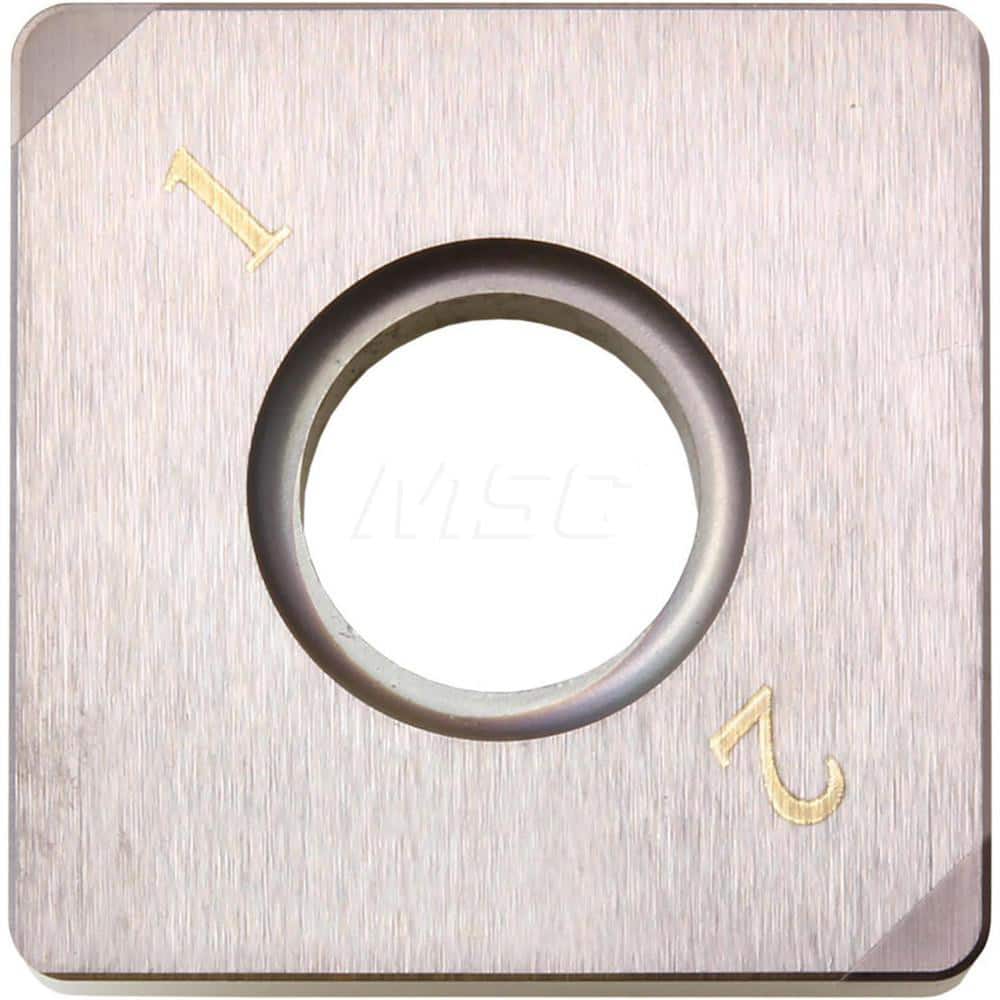 Kyocera SNGA 432S00730MET KBN25M Grade CBN, 0 Degree, Square, Negative Rake Angle, Neutral Turning Insert for Light Interruption and Medium in (H) Hardened Materials