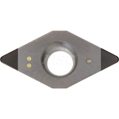 Kyocera DCMW 3252T00315ME KBN60M Grade CBN, 7 Degree, Diamond, Positive Rake Angle, Neutral Turning Insert for Light Interruption and Finishing-Medium in (K) Nodular Cast Iron