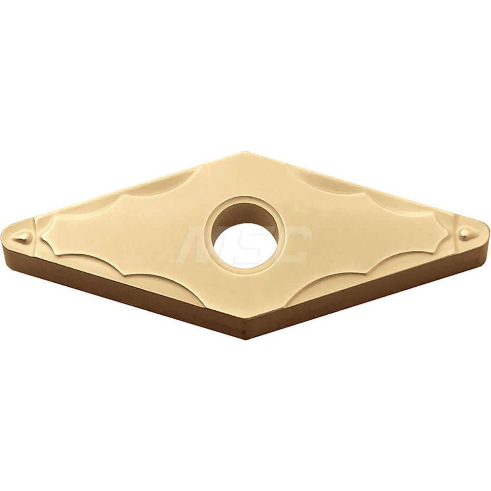 Kyocera VNMG 3305GP CA5515 Grade CVD Carbide, 0 Degree, Diamond, Negative Rake Angle, Neutral Turning Insert for Continuous and Finishing in (P) Carbon/Alloy Steel