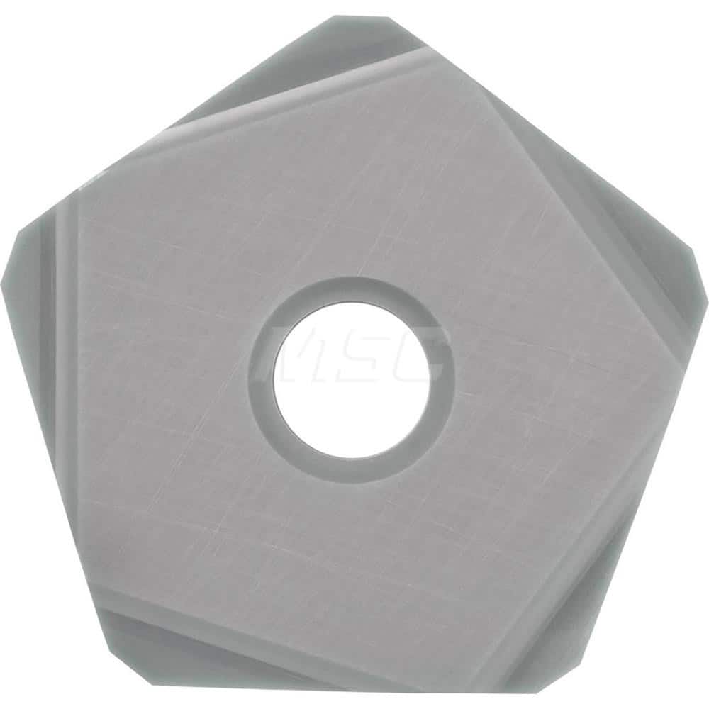 Kyocera PNEG 1106XNTRT00515 CS7050 Grade CVD Ceramic, Pentagon, Negative Rake Angle, Right-Hand Milling Insert for Roughing in (K) Nodular Cast Iron and (K) Gray Cast Iron
