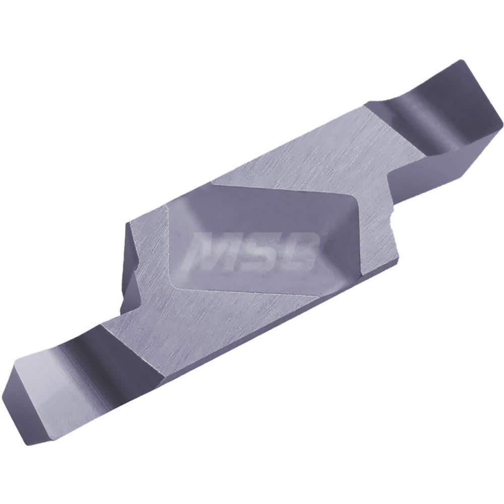 Grooving Insert: GVF400020B PR1225, Solid Carbide Megacoat, Right Hand, 4 mm Cutting Width, 5.3 mm Max Depth, Series GFV