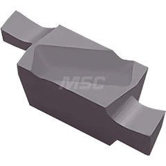 Grooving Insert: GVF100005 PR1225, Solid Carbide Megacoat, Left Hand, 1 mm Cutting Width, 2.2 mm Max Depth, Series GFV
