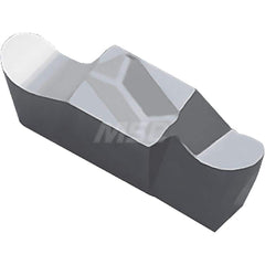 Grooving Insert: GV100BR KW10, Solid Carbide Co & WC Finish, Left Hand, 2 mm Cutting Width, 3.2 mm Max Depth, Series GVIG