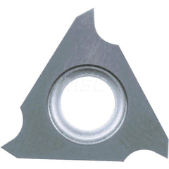 Grooving Insert: GBF32 GW15, Solid Carbide Co & WC Finish, Right Hand, 0.25 mm Cutting Width, 0.6 mm Max Depth, Series GBF