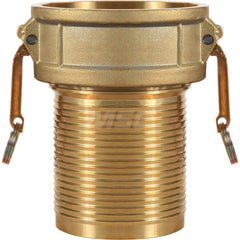 C-BR Type Quick Coupling: 4″ Hose ID, 4″ Part C, Brass