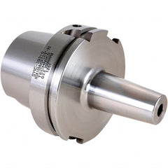 Techniks - 5/8" Hole Diam, HSK100A Taper Shank Shrink Fit Tool Holder & Adapter - 6.3" Projection, 1.26" Nose Diam, Through Coolant - Exact Tooling