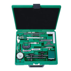 Insize USA LLC - Machinist Caliper & Micrometer Tool Kits; Tool Type Included: Caliper, Micrometer & Ruler ; Minimum Caliper Measurement (mm): 0.00 ; Minimum Caliper Measurement (Inch): 0 ; Maximum Caliper Measurement (mm): 150.00 ; Maximum Caliper Measu - Exact Tooling