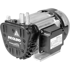 Thomas - Rotary Vane-Type Vacuum Pumps Voltage: 115 VAC Length (Decimal Inch): 8.2300 - Exact Tooling