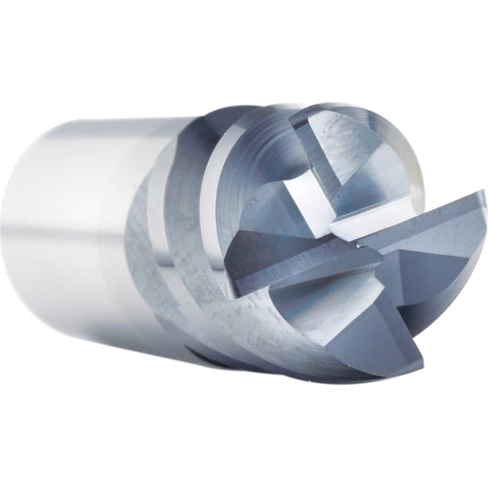 Supermill - 5/16" Diam 4 Flute Solid Carbide 0.015" Chamfer Width End Mill - Exact Tooling