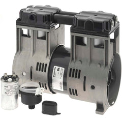 Thomas - Piston-Type Vacuum Pumps Type: Vacuum Voltage: 115 VAC - Exact Tooling