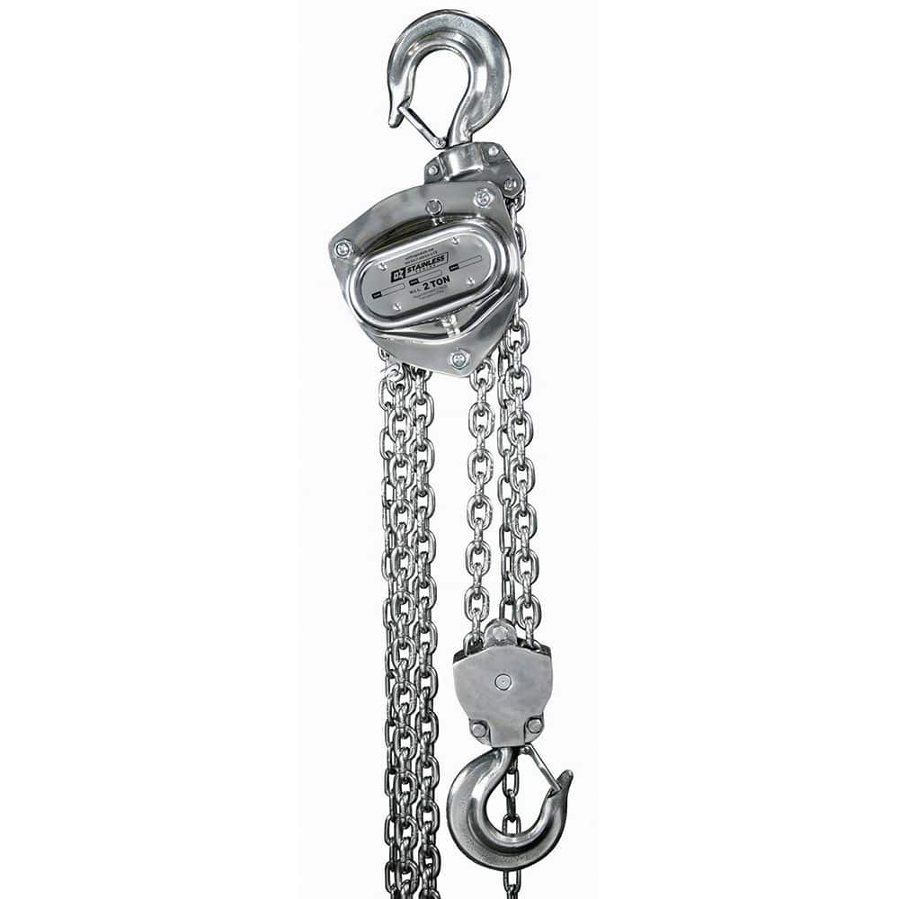 OZ Lifting Products - Manual Hoists-Chain, Rope & Strap Type: Hand Chain Hoist Lifting Material: Chain - Exact Tooling