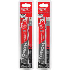 Milwaukee Tool - Reciprocating Saw Blades Blade Material: Carbide Blade Length (Inch): 6 - Exact Tooling