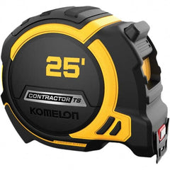 Komelon - 25' x 1-1/4" Hi-Vis Yellow/White Blade Tape Measure - Exact Tooling