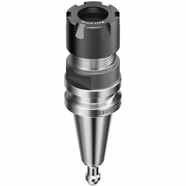 Collet Chuck: 0.5 to 7 mm Capacity, ER Collet, Taper Shank 48 mm Projection, 0.003 mm TIR, Balanced to 40,000 RPM