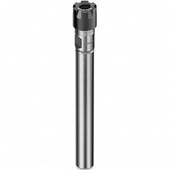 Collet Chuck: 0.5 to 10 mm Capacity, ER Collet, 14 mm Shank Dia, Straight Shank 60 mm Projection, 0.003 mm TIR, Through Coolant