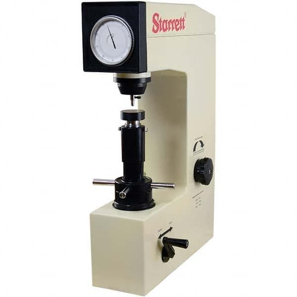 Starrett - Bench Top Hardness Testers Scale Type: Rockwell Superficial Minimum Hardness: 345 - Exact Tooling