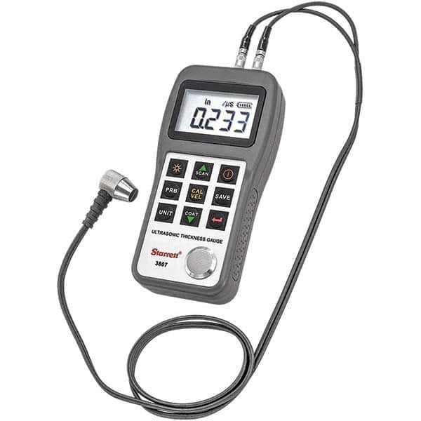 Starrett - Electronic Thickness Gages Minimum Measurement (Decimal Inch): 0.0000 Maximum Measurement (Inch): 3-1/2 - Exact Tooling