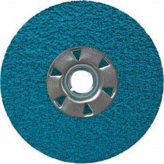 VSM - 5" Diam, 7/8" Hole, 36 Grit Ceramic Fiber Disc - Exact Tooling