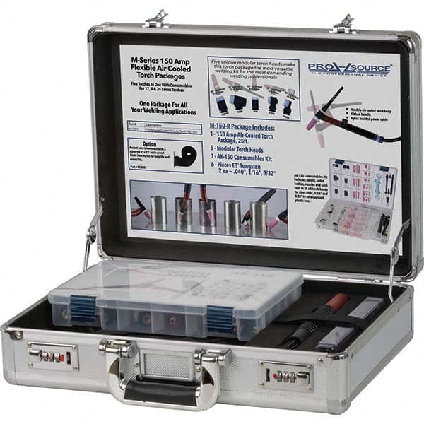 PRO-SOURCE - 150 Amp 25' Outfit 150M Air Cooled TIG Welding Torch Kit - Exact Tooling