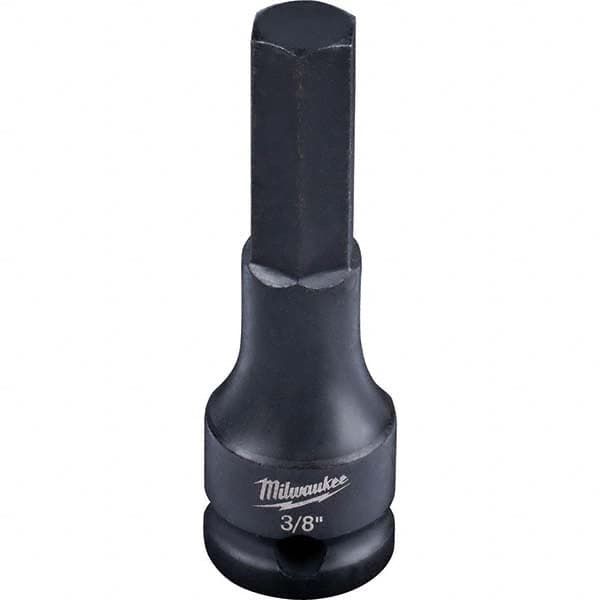 Milwaukee Tool - Impact Hex & Torx Bit Sockets Drive Size (Inch): 3/8 Hex Size (Inch): 3/8 - Exact Tooling